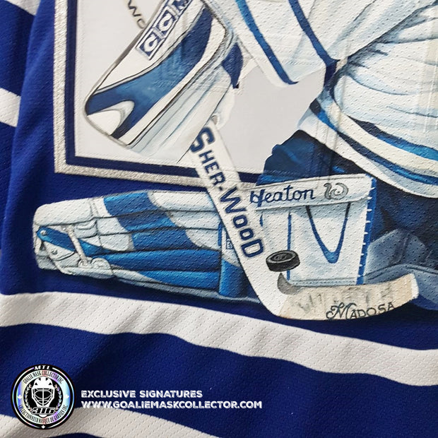 Demo: HEXTALL & POTVIN FIGHT ART EDITION SIGNED JERSEY HAND