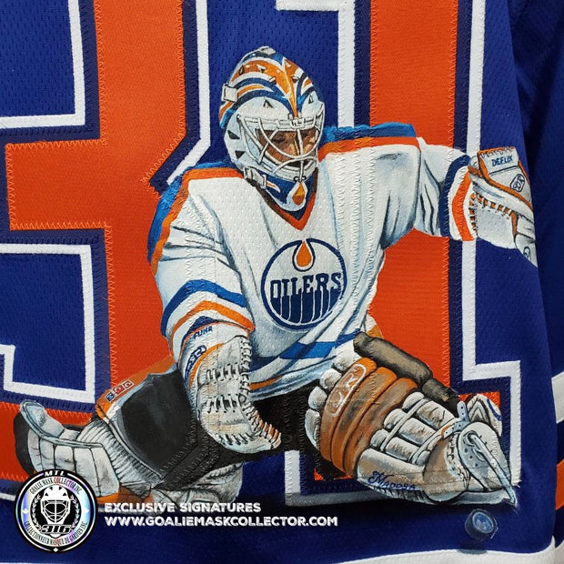 Demo: KEN DRYDEN ART EDITION SIGNED JERSEY STANCE HAND-PAINTED MONTR –  Goalie Mask Collector