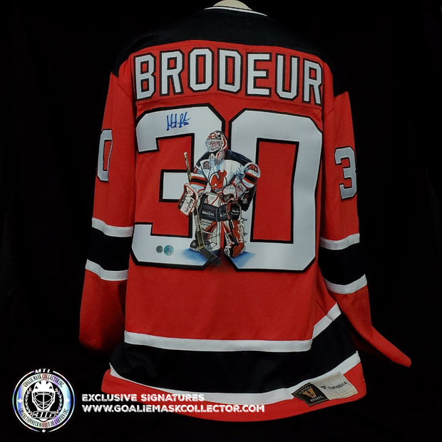 Martin Brodeur Signed Jersey New Jersey Devils White Autographed – Goalie  Mask Collector