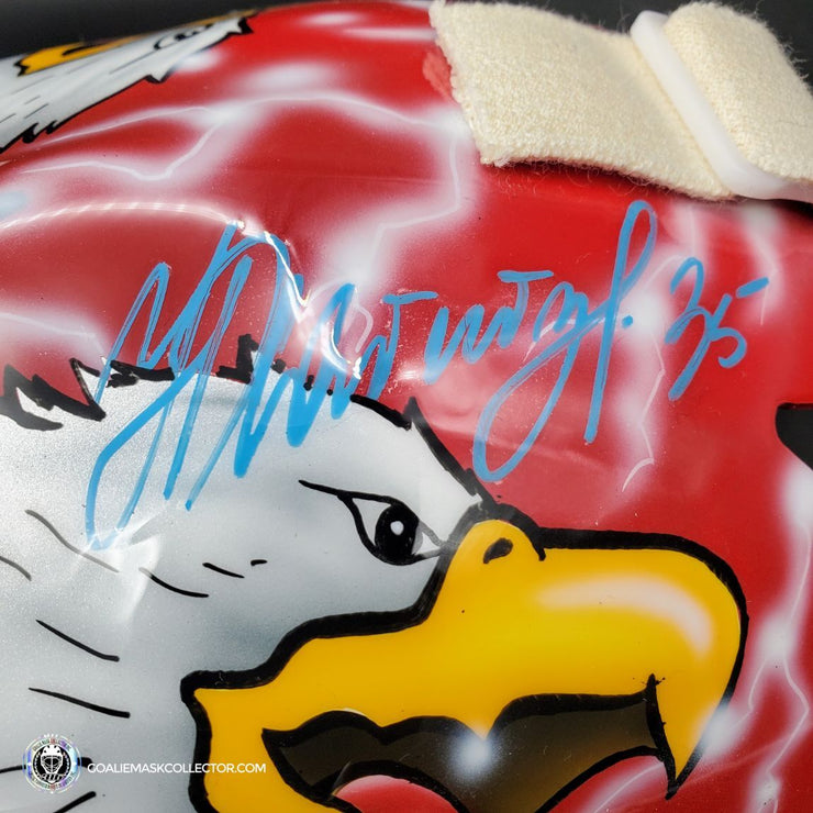 Nikolai Khabibulin Signed Goalie Mask Chicago Signature Edition Autographed