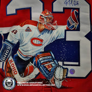 Patrick Roy Signed Jersey Canadiens White 1993 Stanley Cup patch CCM –  Goalie Mask Collector