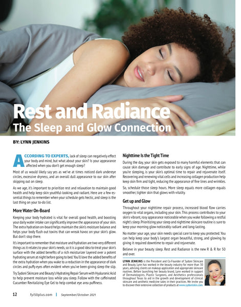 Rest and Radiance Article-The Sleep and Glow Connection