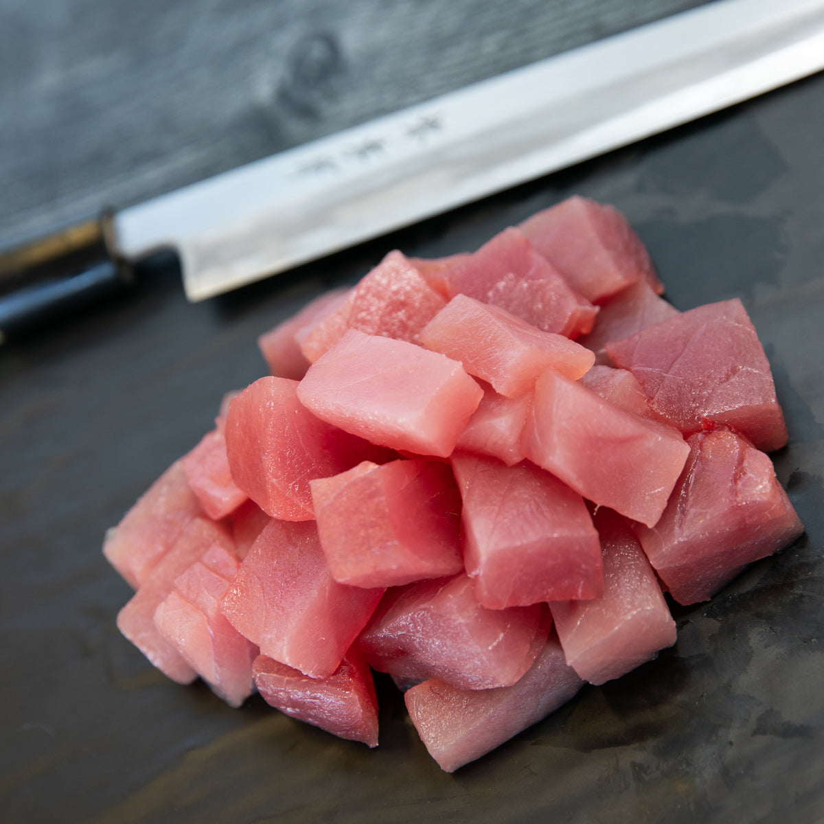 Cube Cut Wild Caught Sushi Grade Tuna Delivery Local 130 Seafood