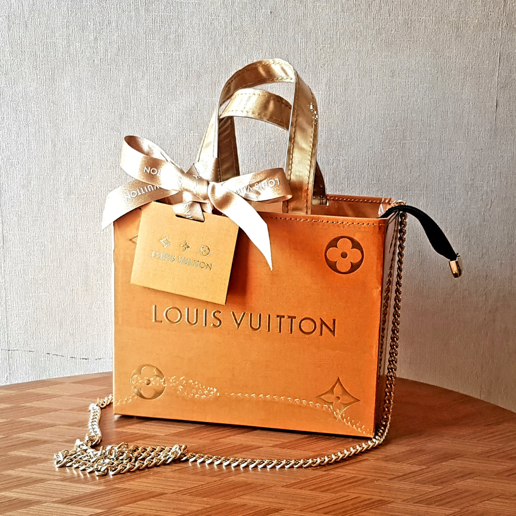 Up-cycled PVC travel/shopping paper bag Louis Vuitton Limited Edi – thecutielittlething