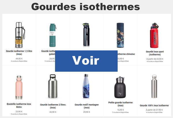 Collection gourdes isothermes