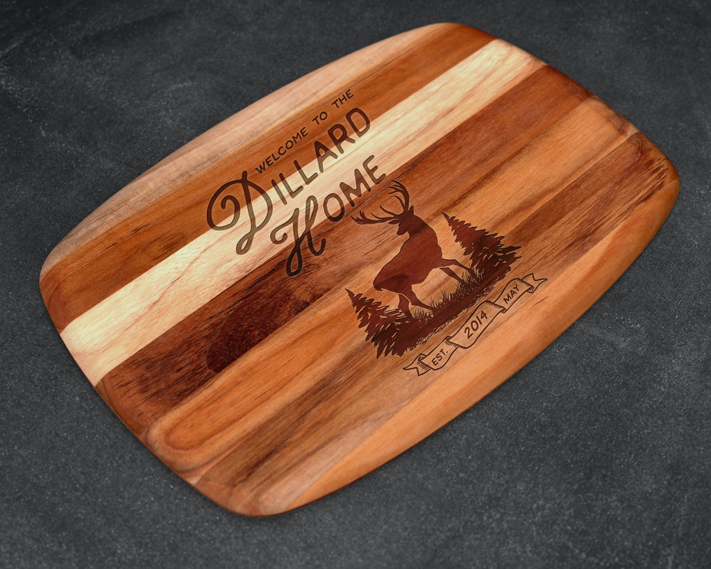 Personalized Wood Cutting Board for Camper | Bamboo Chopping Block |  Camping Gear | Kitchenware | Custom Easter Basket | RV | Cute Bears