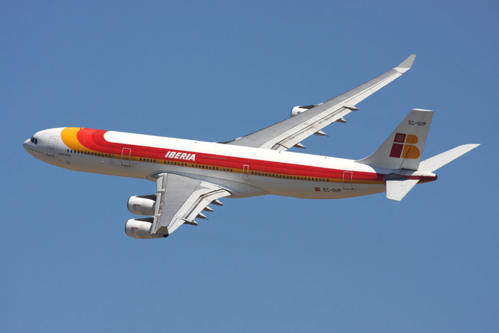 Former Iberia Airbus A340 EC-GUP