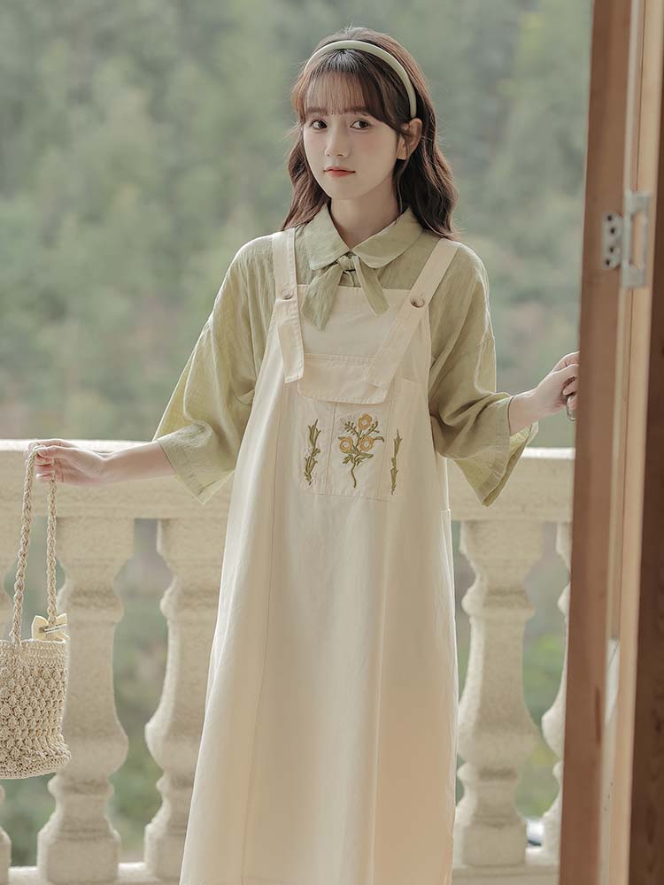 スタイリッシュシンプル MEDI 3WAY SEPARATE EMBROIDERY DRESS | ccfl.ie