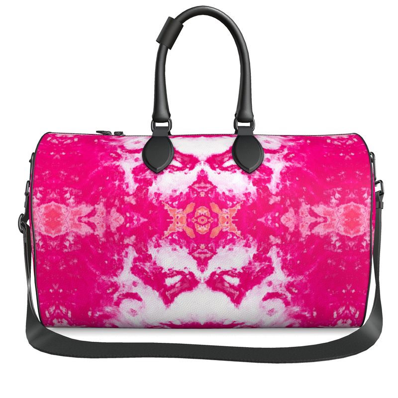 Pareidolia XOX Western Pink Luxury Duffle Bag