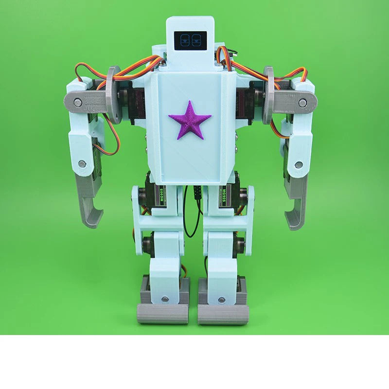 12 DOF Biped Humanoid Robot can Dance Walk Control Open Source Mixly Graphical Programming Voice Robot Toy For Arduino - Image 4