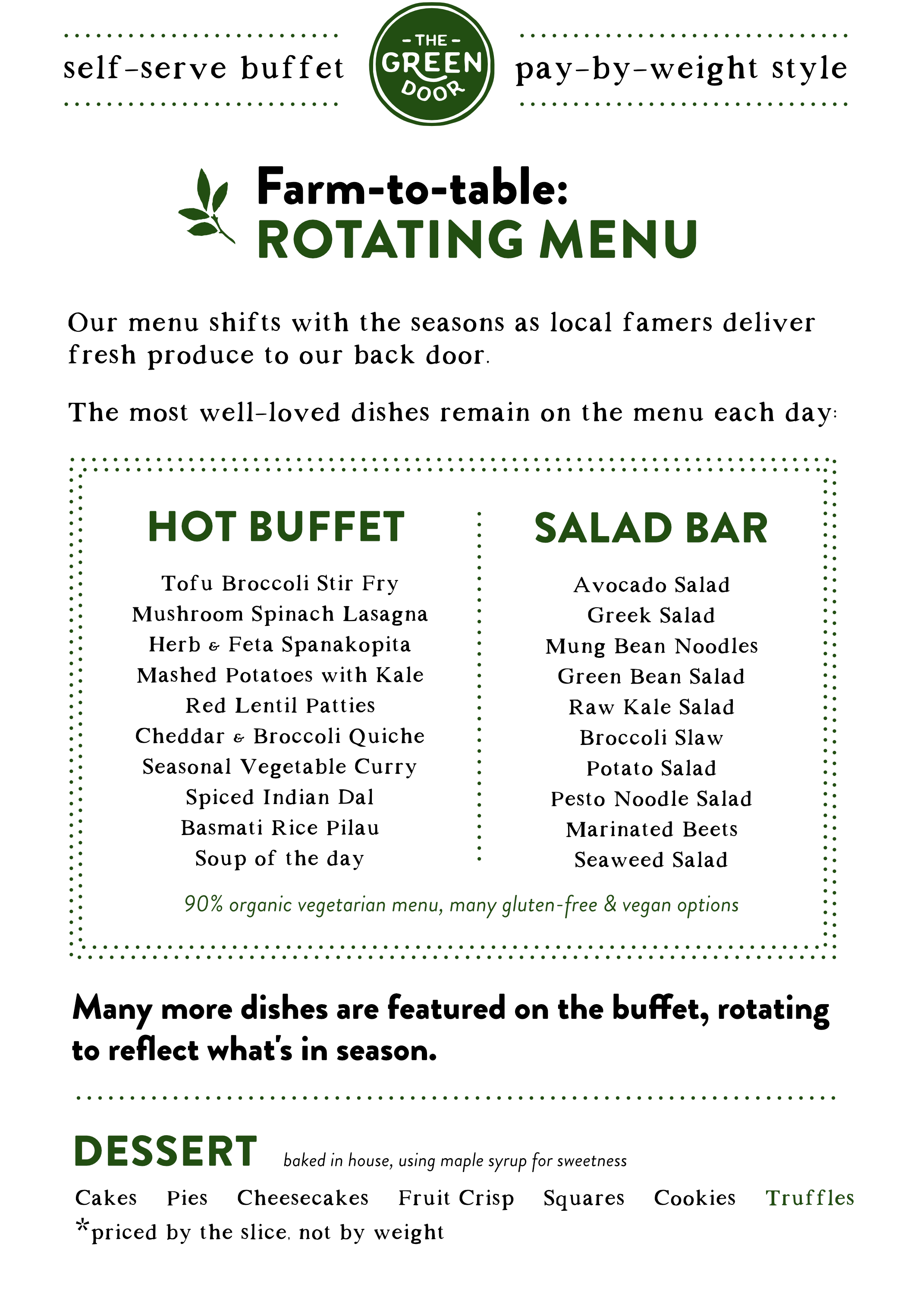 Green-Door-Buffet-Rotating-Menu