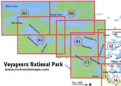 voyageurs national park map