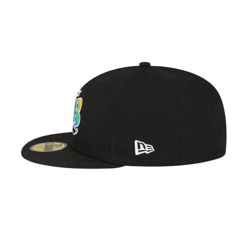 New Era Tampa Bay Rays New Era Black Stateview 59Fifty Fitted Hat