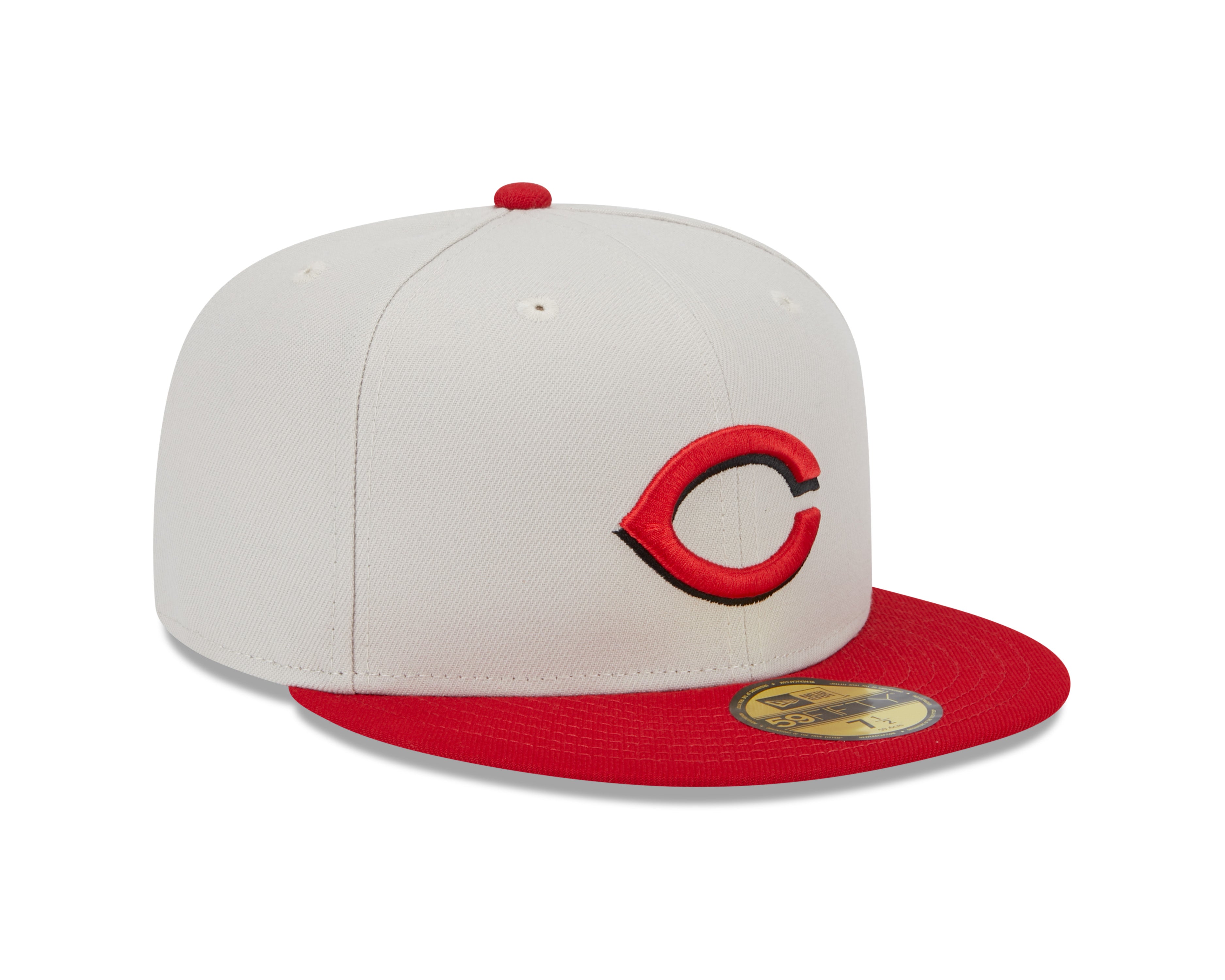 Chicago Cubs TEAM BASIC Red-White Fitted Hat by New Era