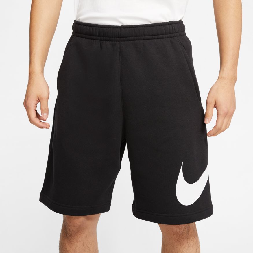 Nike Women's Sportswear Club Fleece Black Shorts-Plus Size - Hibbett