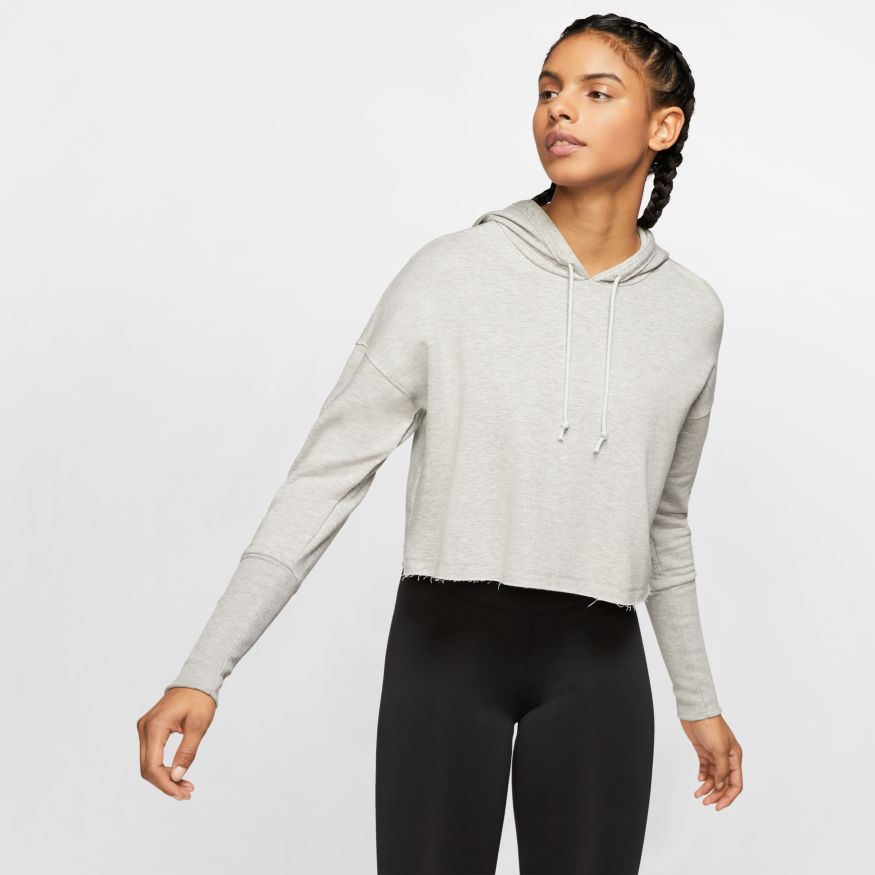 $95 NEW Women's Nike Yoga Luxe Cropped Fleece Hoodie DN5600-530 2X (Plus  Size)