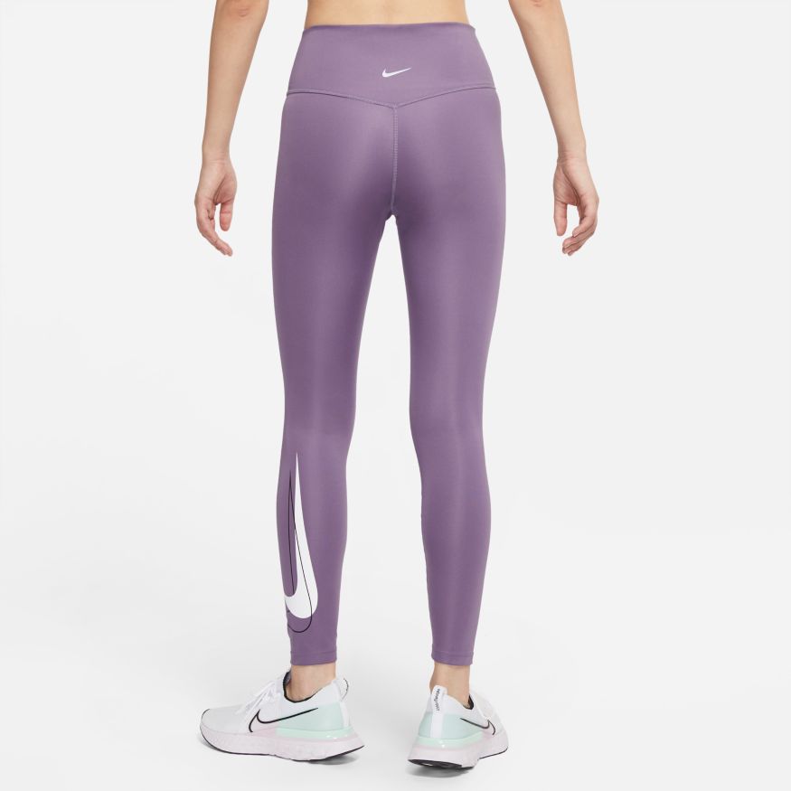 Nike One Leggings Women's Dri Mid Rise Tight Fit Pant Crop Rust Brown  DD0247-691