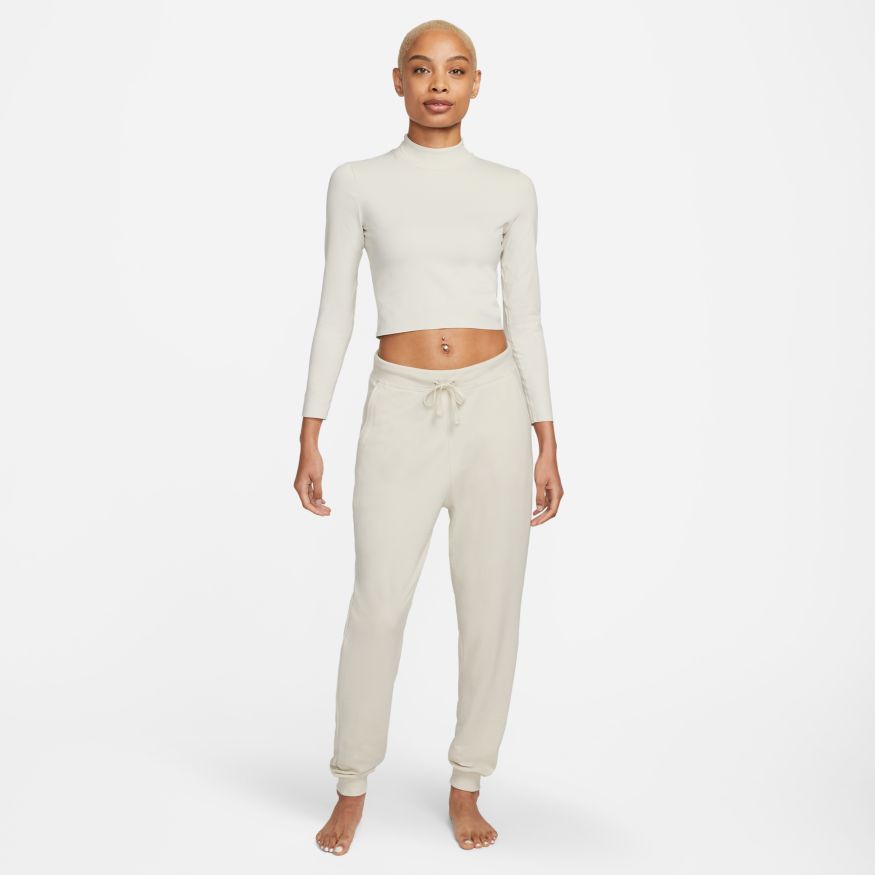 Nike Women's Long Sleeve Crop Top Yoga Dri-Fit Luxe