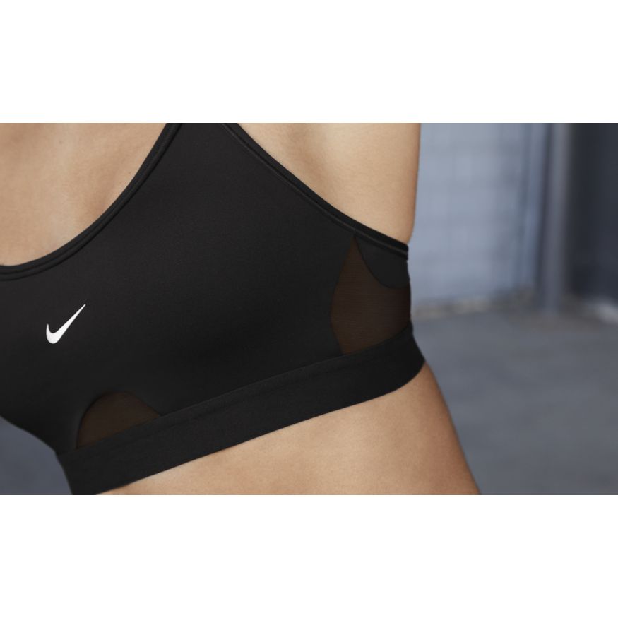 Nike Swoosh Womens Black Ultrabreathe Padded Sports Bra Size M CZ4439-011  for sale online