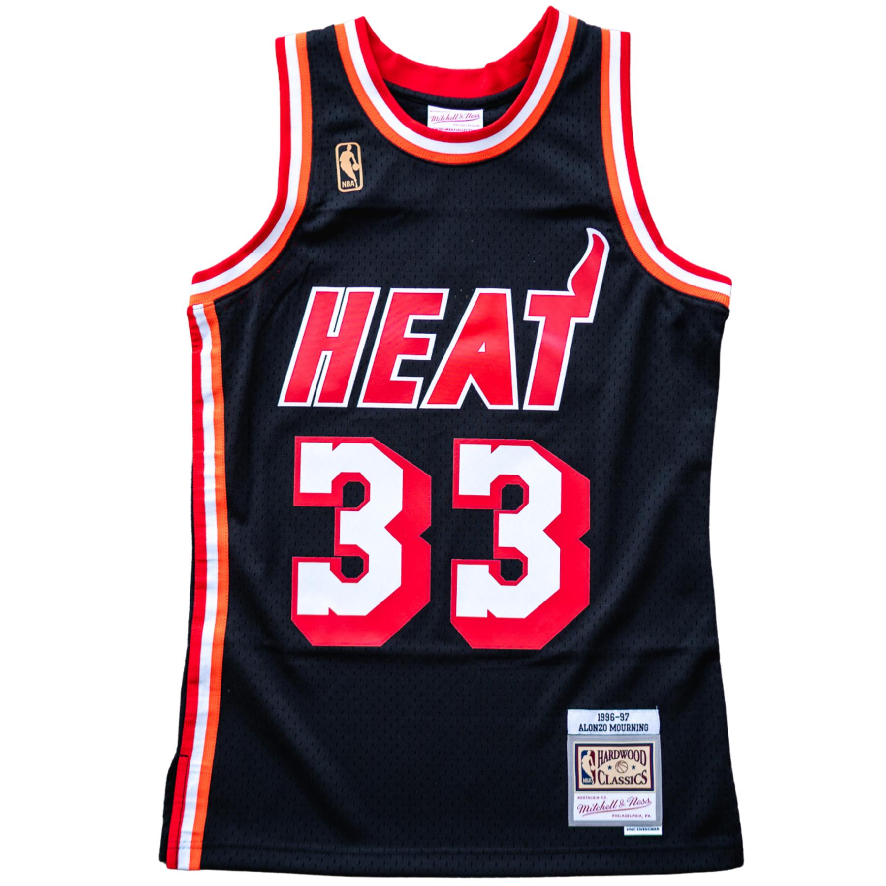 Mitchell & Ness Alonzo Mourning Miami Heat 1996-97 Swingman Jersey