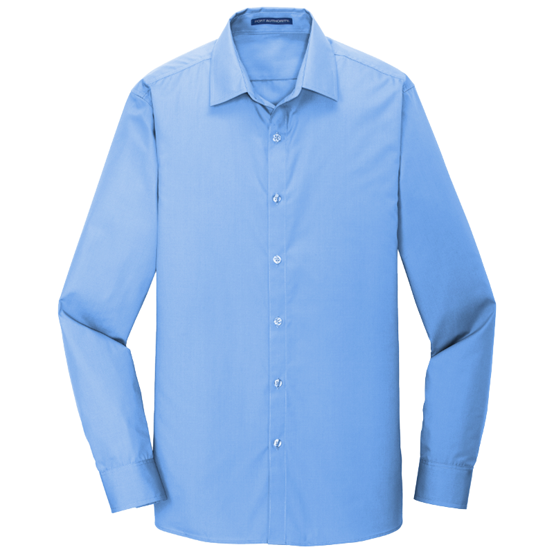 Port Authority ® Slim Fit Long Sleeve Carefree Poplin Shirt