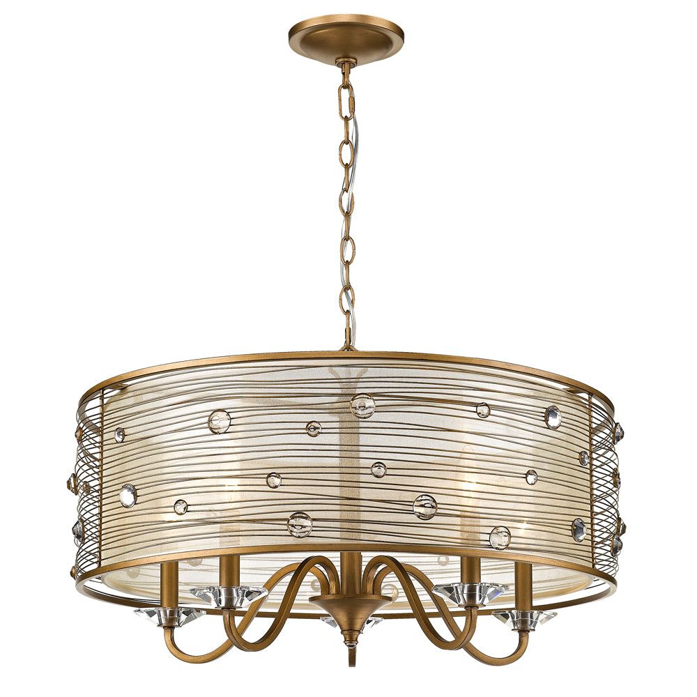 joia 5 light chandelier