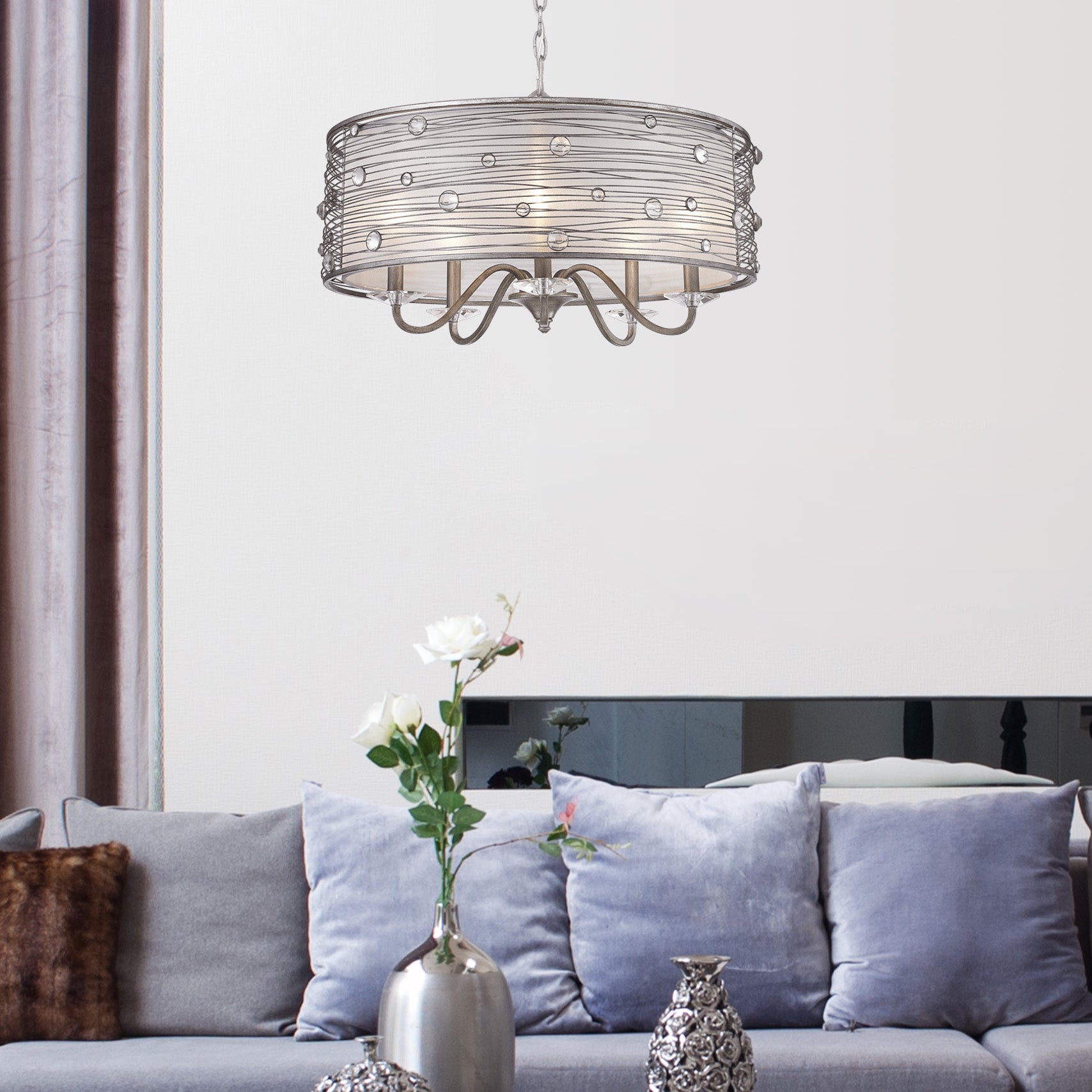 joia 5 light chandelier