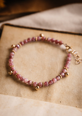 Bracelet Lépidolite - Sérénité Céleste