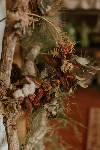 couronne automnale pour le sabbat de mabon