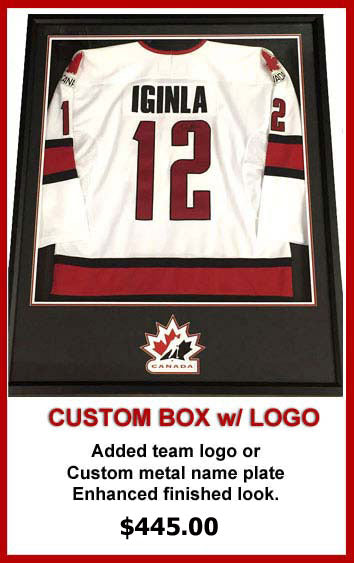 Jersey box custom framing in Calgary. – Hi Impact Sports