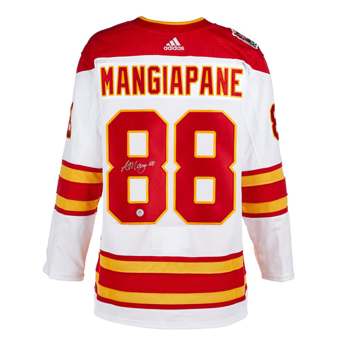 Adidas Calgary Flames No5 Mark Giordano Red Home Authentic Fashion Gold Stitched NHL Jersey