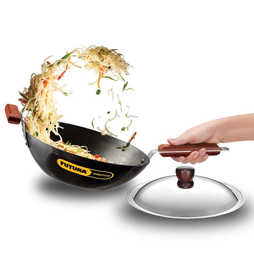 Hawkins - Q41 Futura Non Stick Dosa Tawa, 33cm, Black