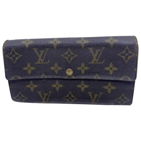 Louis Vuitton Brown Sarah De Large Canvas Travel M10988 Wallet