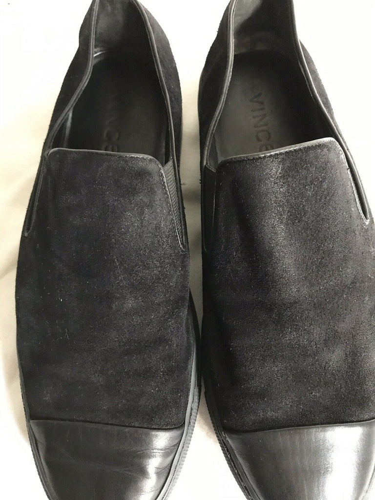 vince black loafers