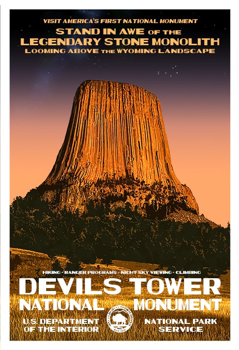 Devils Tower National Monument | National Park Posters