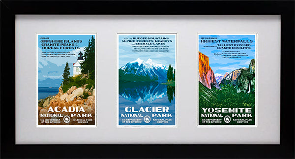 Framing Your National Park Postcards – National Park Posters