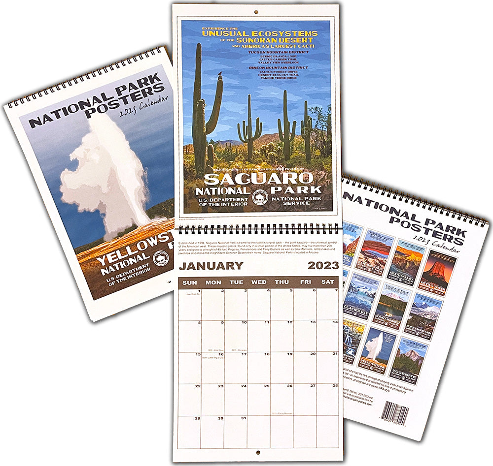 2023 National Park Posters Calendar | (c) Robert B. Decker