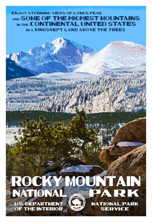 Rocky Mountain National Park | National Park Posters