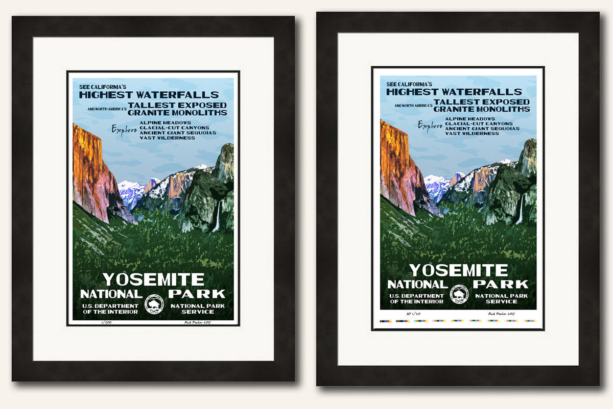 Framed Examples | National Park Posters