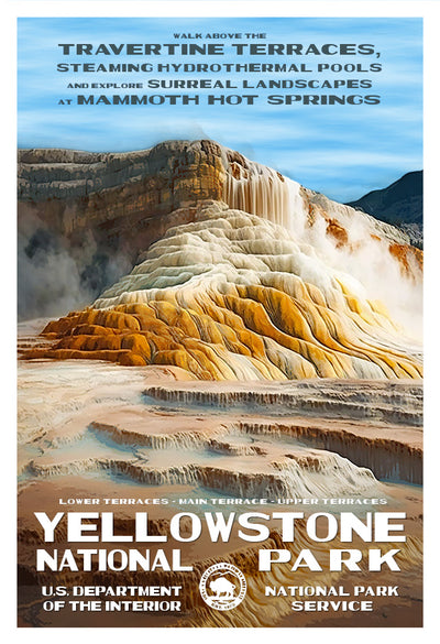Death Valley National Park Poster – Art WPA | Park Basin Print Badwater National Posters