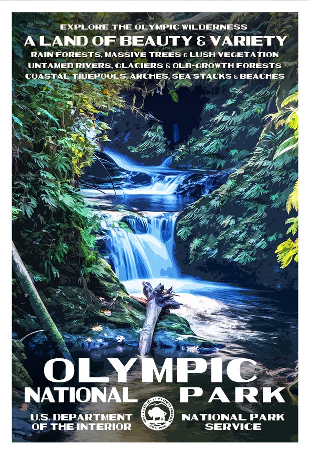 Olympic National Park | National Park Posters