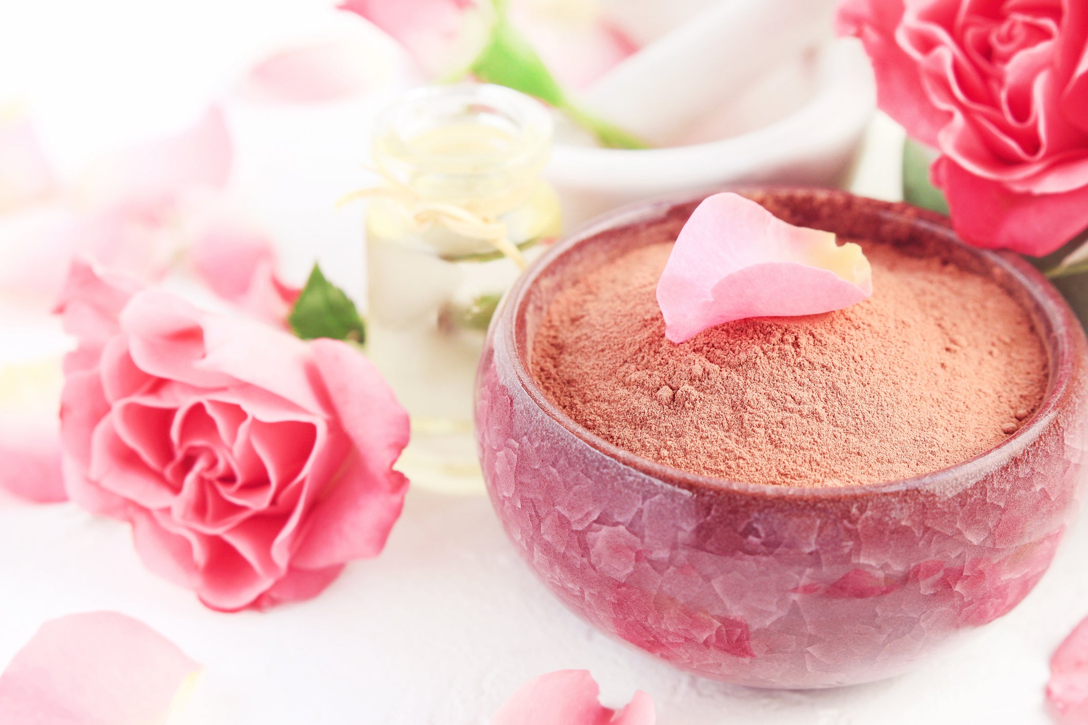 Mascarilla revitalizante de rosas