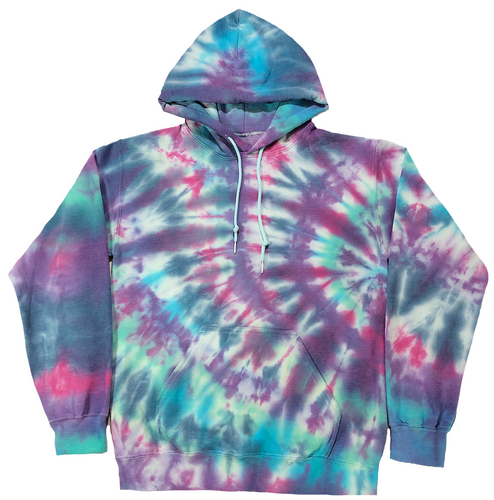 purple yellow pink green hoodie