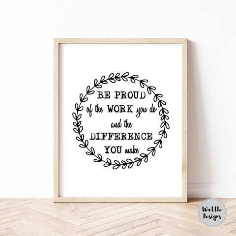 be proud quote print