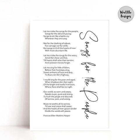 poem custom wedding print