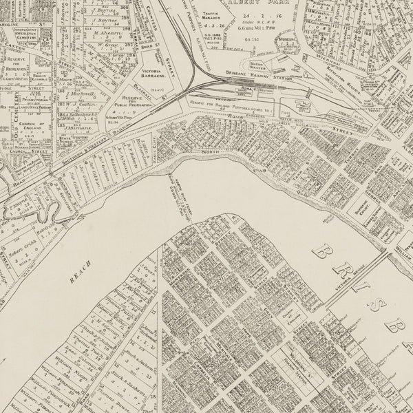 1896 Map showing the North Quay Ferry