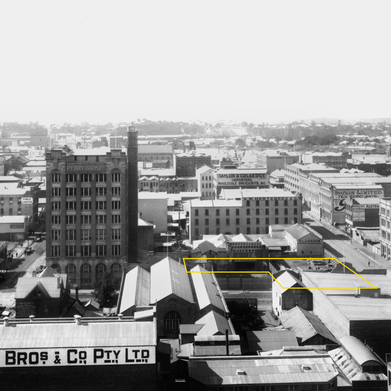 1917 Photo overlooking the City of Brisbane