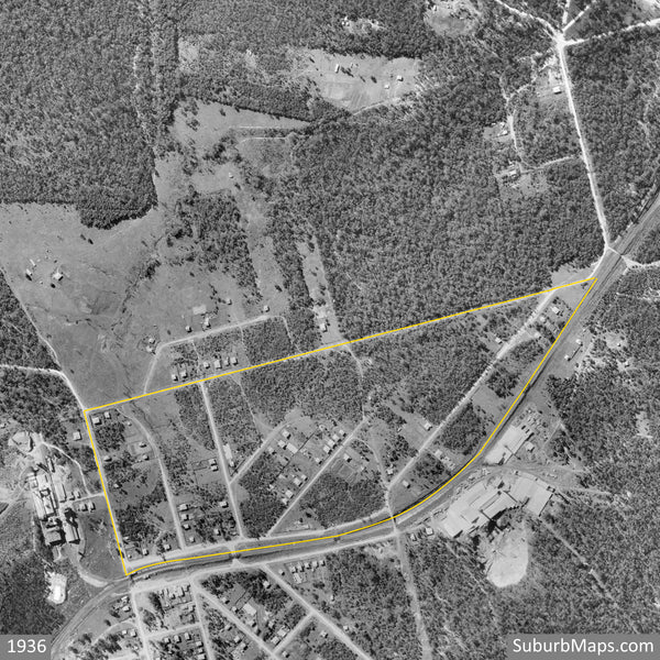 1936 Aerial Photo of Darra Estate - 2nd Subdivision