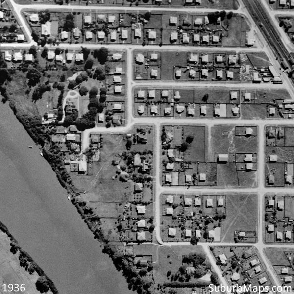 1936 Aerial Photo of Molonga Terrace