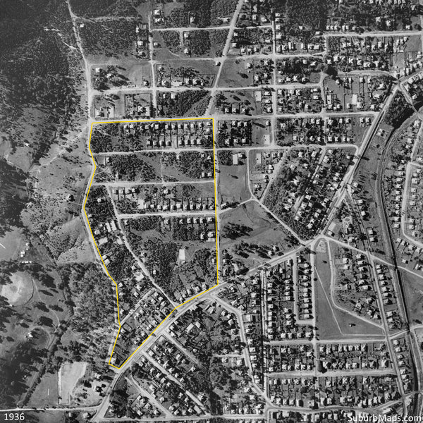 1936 Aerial Photo of Indooroopilly Township